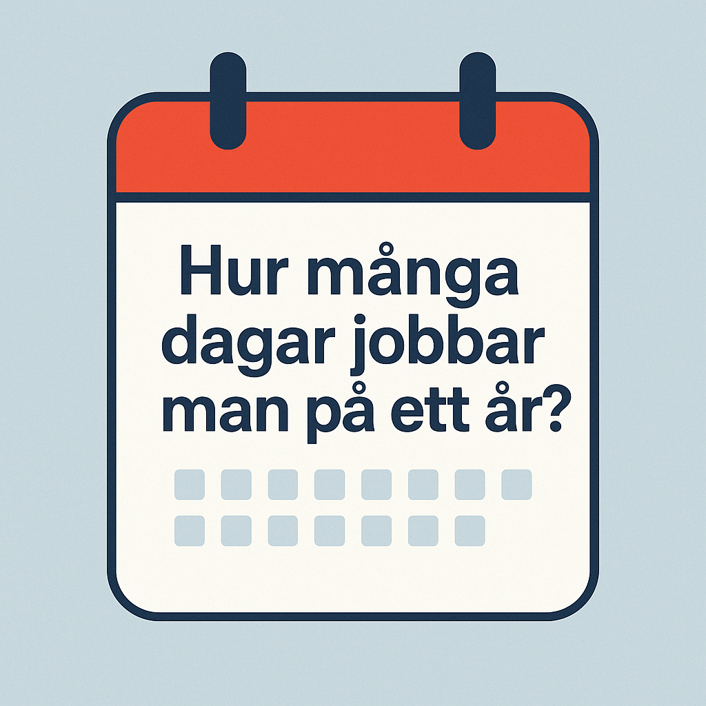 hur många dagar jobbar man på ett år?
